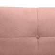 SCHLAFSOFA  in Samt Rosa  - Schwarz/Rosa, KONVENTIONELL, Holz/Textil (220/95/98cm) - Carryhome