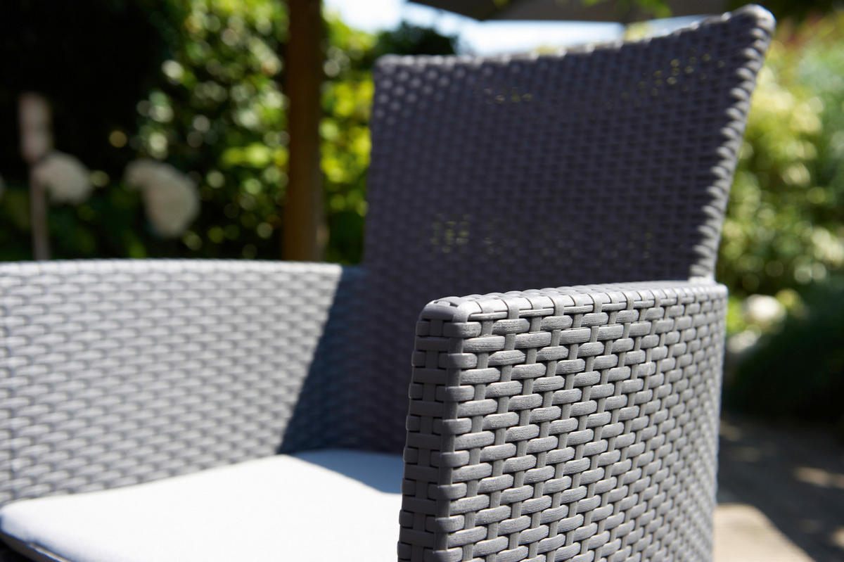 GARTENSTUHL Kunststoff, Textil Graphitfarben  - Graphitfarben, Design, Kunststoff/Textil (60/89/62cm) - Keter