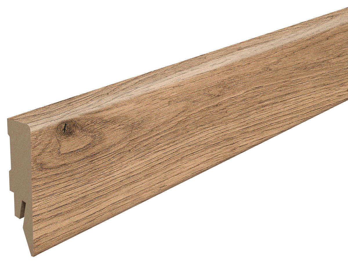 SOCKELLEISTE Eiche dunkelbraun Dunkelbraun  - Dunkelbraun, KONVENTIONELL, Holzwerkstoff (240/1.4/5.8cm) - Egger Holzwerkstoffe