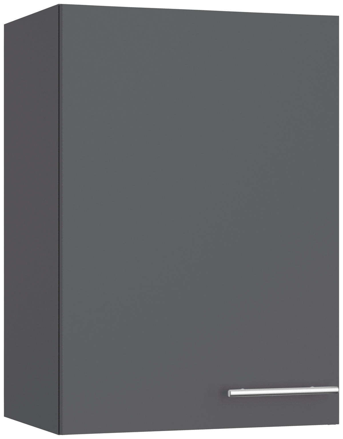 KÜCHENLEERBLOCK 210 cm   in Anthrazit  - Edelstahlfarben/Eichefarben, Basics, Holzwerkstoff/Metall (210cm) - Optifit
