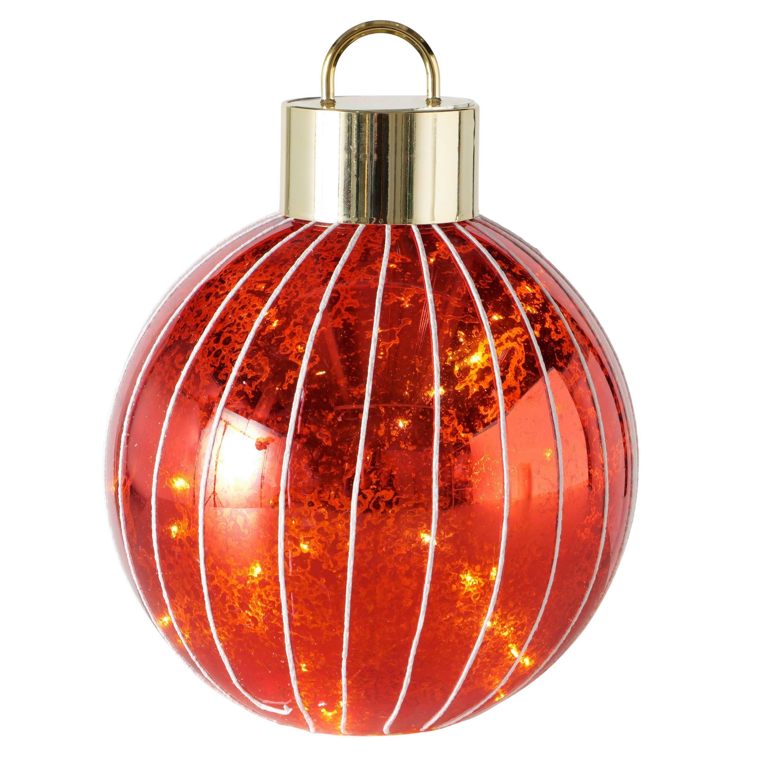 Boltze Home Led-Dekoleuchte Rot, Gold 30 cm