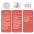 KOMFORTSCHAUMMATRATZE 120/200 cm Höhe ca. 14 cm  - Basics, Textil (120/200cm) - Xora