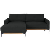 ECKSOFA Anthrazit  - Anthrazit/Schwarz, MODERN, Textil/Metall (162/238cm) - Ondega