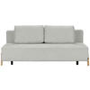 SCHLAFSOFA in Textil Silberfarben  - Silberfarben/Naturfarben, Design, Holz/Textil (211/88/102cm) - Niels Andersson