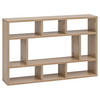 WANDREGAL 75/51/16 cm  - Eichefarben, Konventionell, Holzwerkstoff (75/51/16cm) - MID.YOU