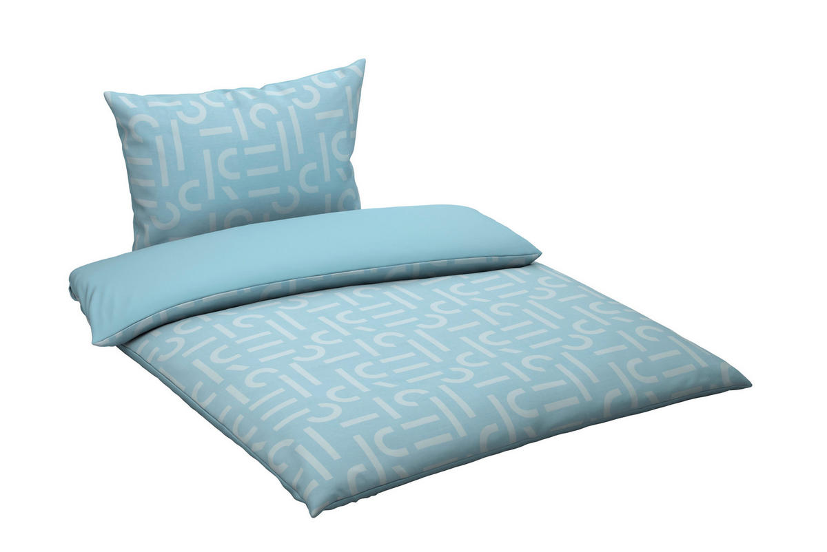 BETTWÄSCHE 2-teilig Esprit ScatterBig lime green Renforcé 140/200 cm  - Blau, Basics, Textil (140/200cm) - Esprit