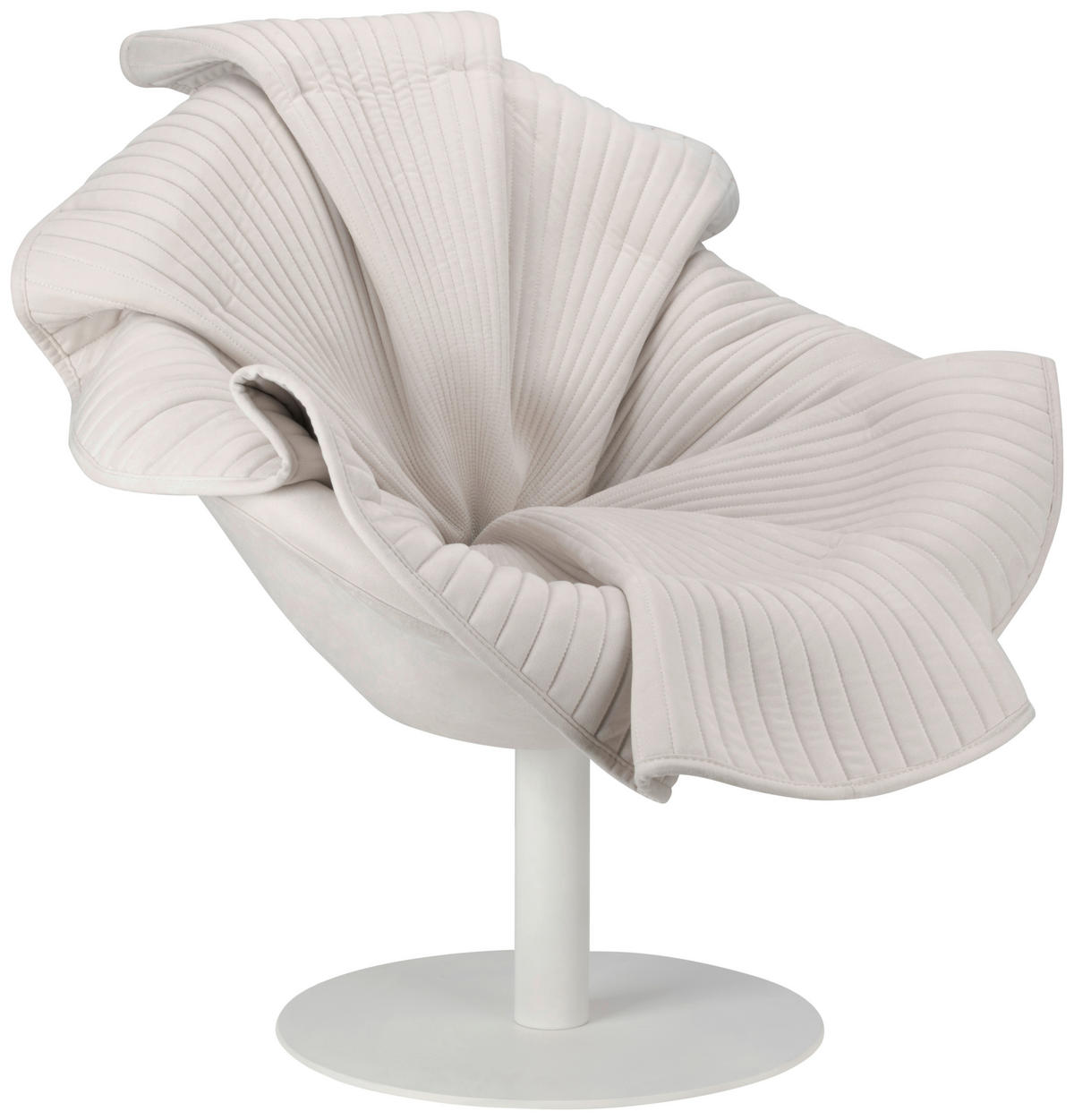 DESIGN-FOTEL - bézs/ezüst, Trend, műanyag/textil (78,5/79/86cm) - Ambia Home