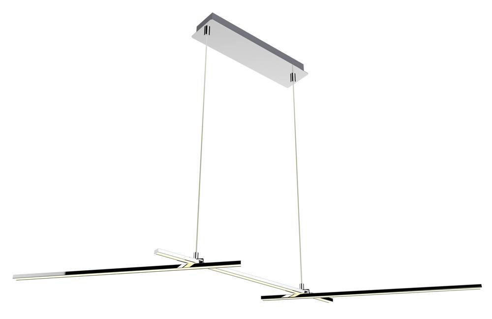LED-PENDELLEUCHTE 103/23/120 cm  - Chromfarben, Design, Metall (103/23/120cm)