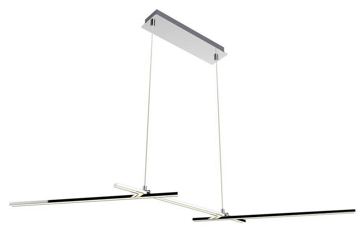 LED-PENDELLEUCHTE 103/23/120 cm  - Chromfarben, Design, Metall (103/23/120cm)
