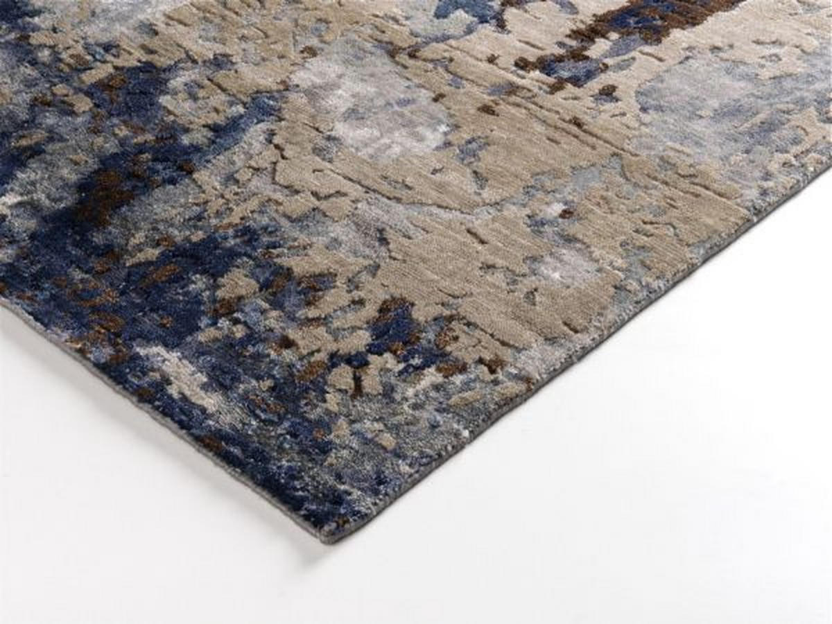 ORIENTTEPPICH 90/160 cm Paladium Rock Blau, Braun  - Blau/Braun, Design, Textil (90/160cm) - Cazaris