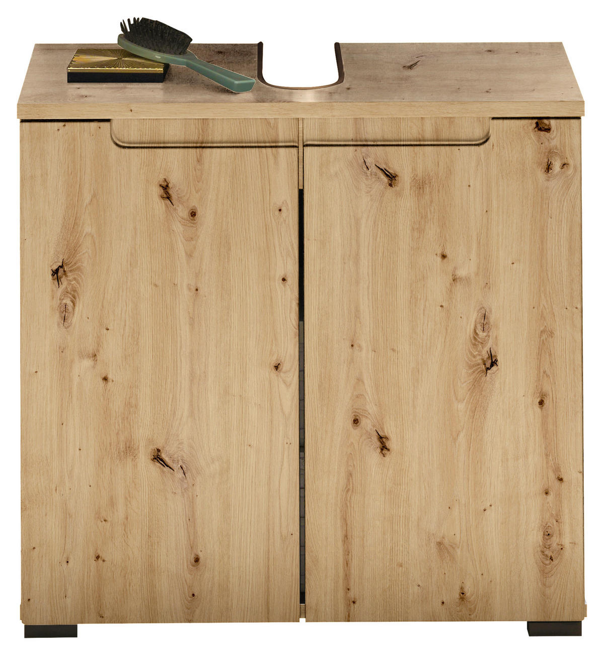 WASCHBECKENUNTERSCHRANK 60/57/32 cm  - Schwarz/Eiche Artisan, Modern, Holzwerkstoff/Kunststoff (60/57/32cm) - MID.YOU