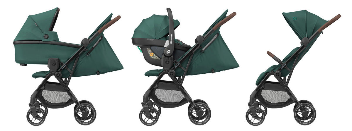 SULKY Soho  - svart/mörkgrön, Basics, metall (50/105/88cm) - Maxi Cosi Pro