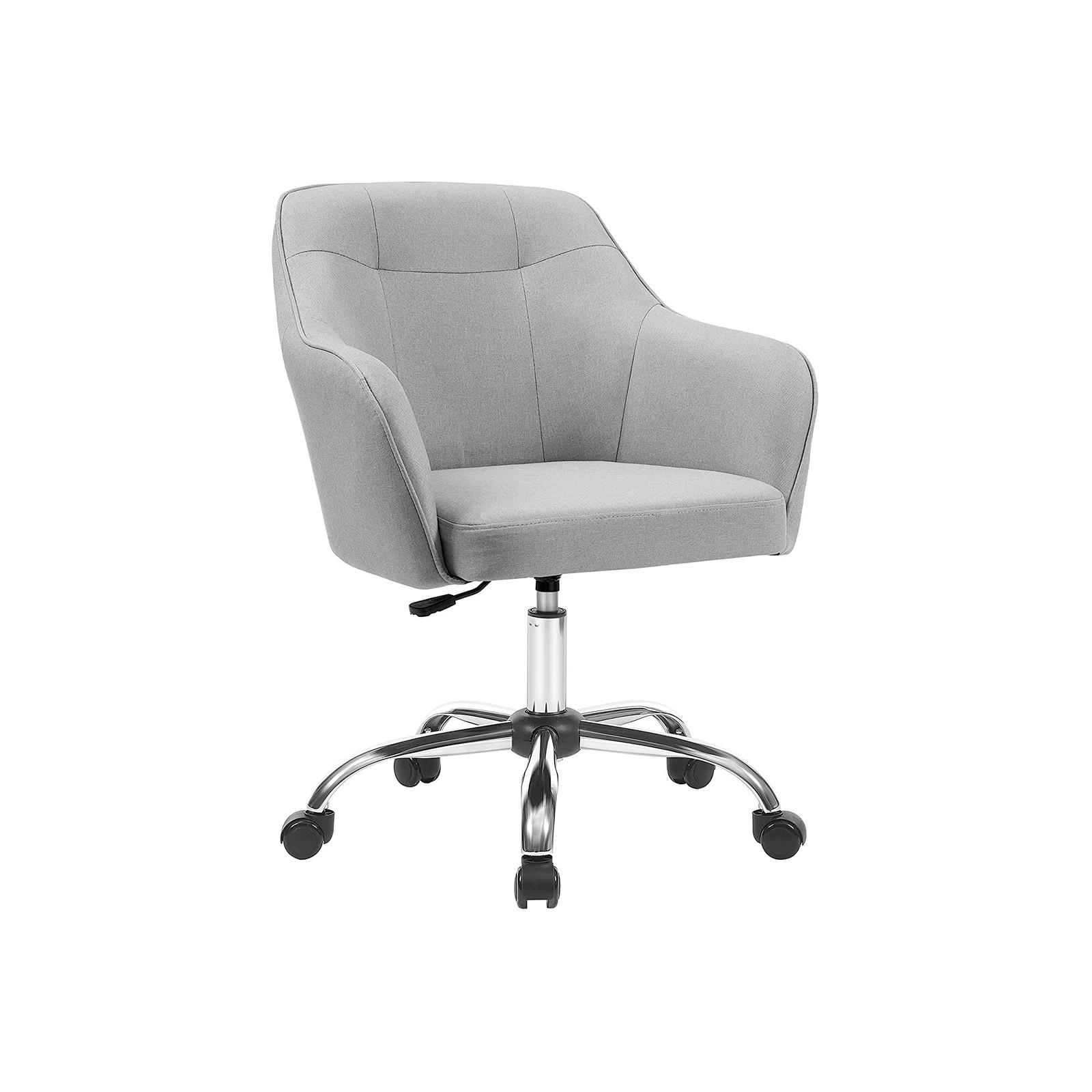 OTOČNÁ ŽIDLE, plochá tkanina, barvy stříbra, světle šedá - barvy stříbra/světle šedá, Basics, kov/textil (65/93/69cm) - Boxxx