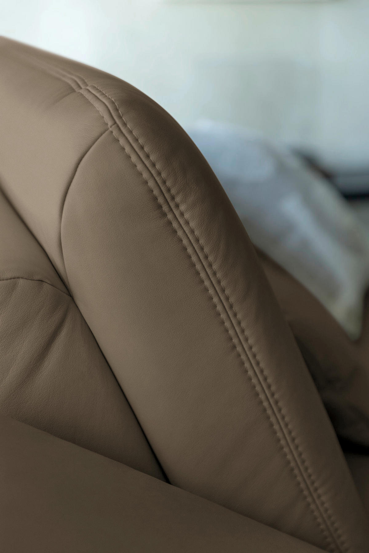 ECKSOFA Echtleder Graubraun  - Graubraun/Schwarz, Konventionell, Leder/Metall (301/180cm) - Joop!
