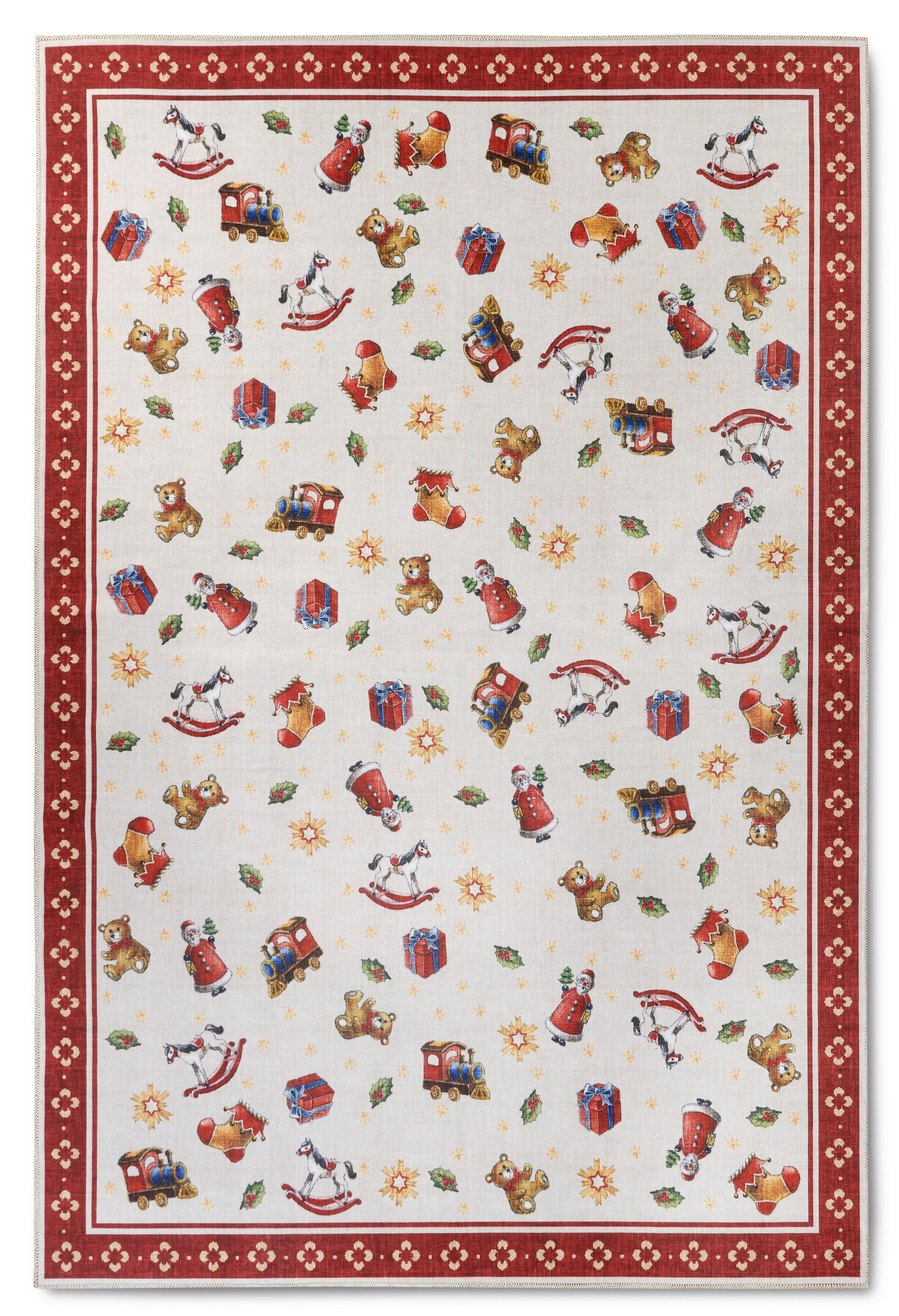 Villeroy & Boch Flachwebeteppich Toy's Delight Mehrfarbig, Rot 160x230 cm