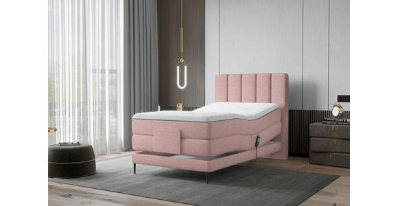 BOXSPRINGBETT 100/200 cm  in Mauve  - Mauve/Schwarz, Natur, Textil/Metall (100/200cm) - Esposa