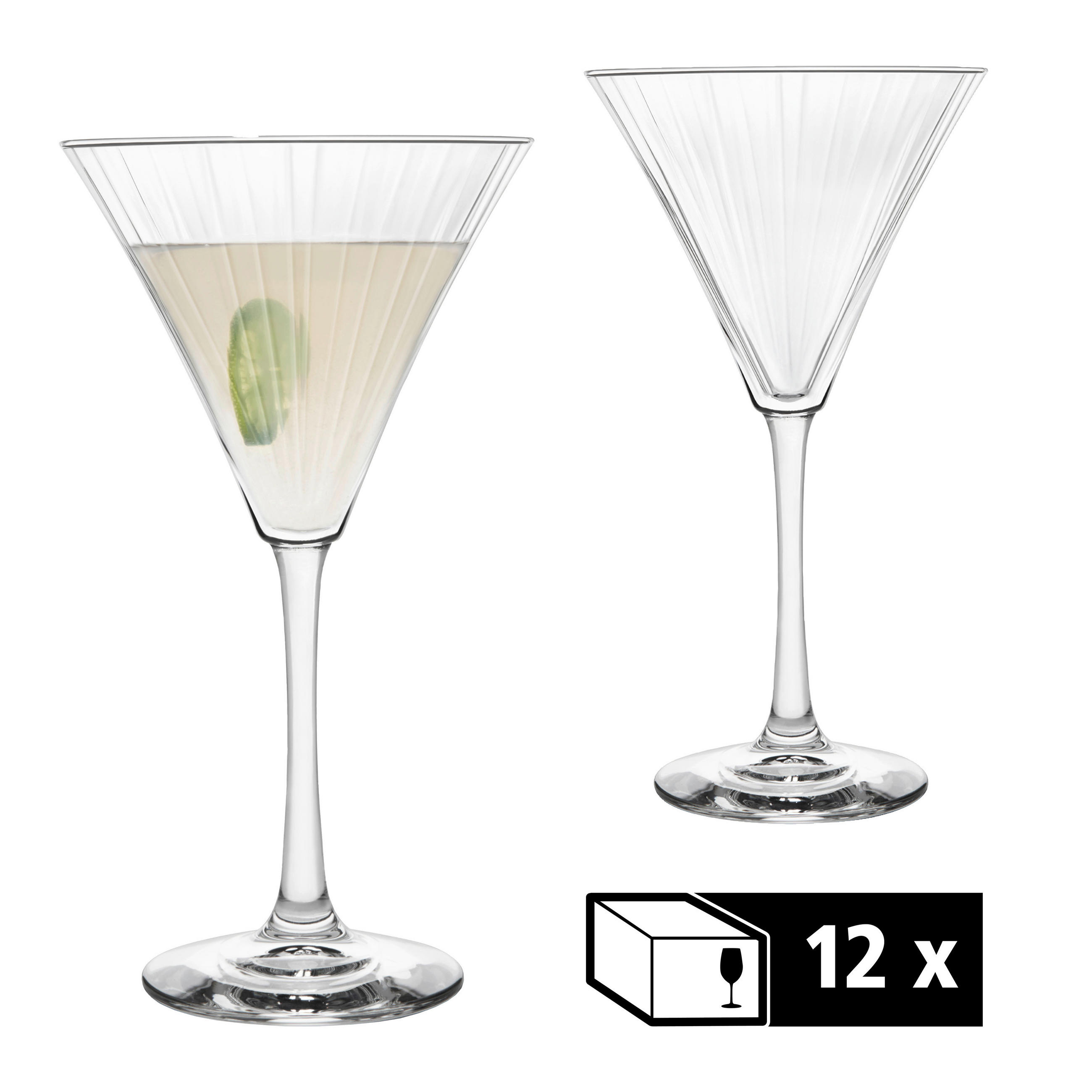 XXXLutz Gläserset Linear Klar 20 cm
