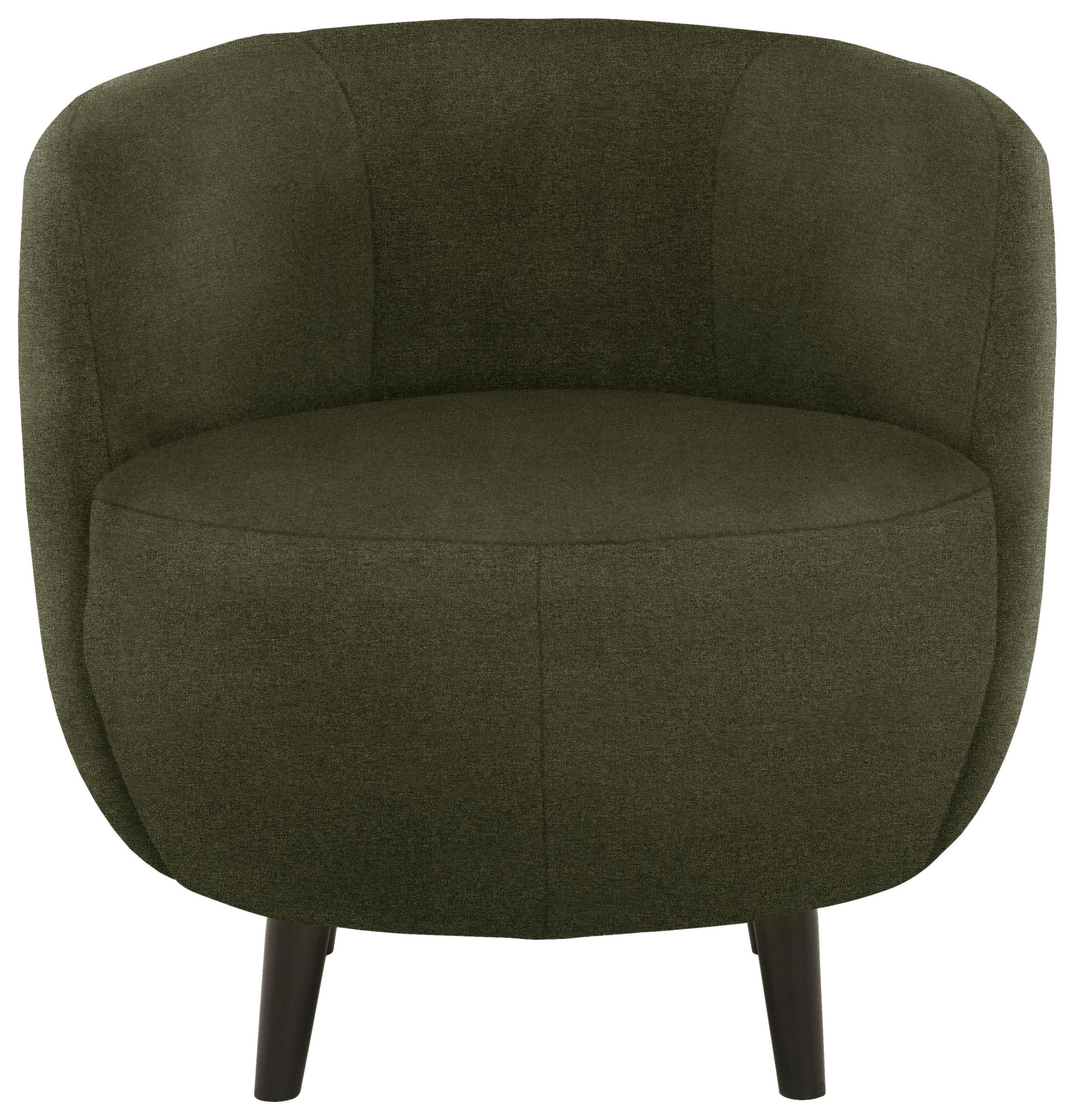 SESSEL Webstoff Grün    - Schwarz/Grün, Design, Holz/Textil (72/72/76cm) - LOOKS by W.Joop
