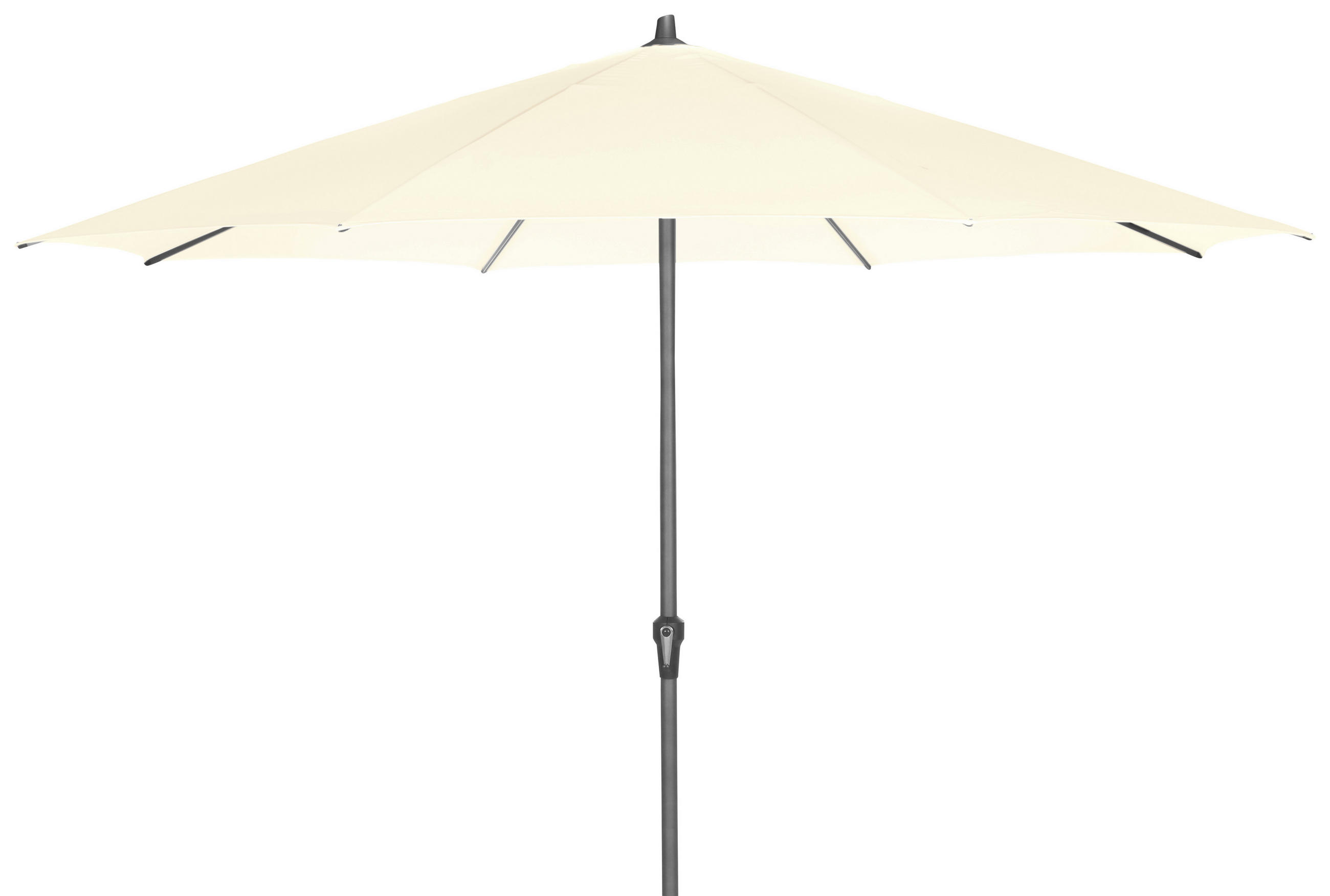 SONNENSCHIRM 350 cm  - Anthrazit/Beige, KONVENTIONELL, Textil/Metall (350/350cm) - Siena Garden