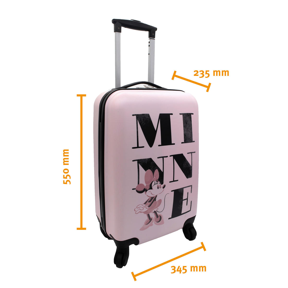 HANDGEPÄCK-KOFFER Rosa, Schwarz  - Schwarz/Rosa, Basics (35/57/22cm) - Disney