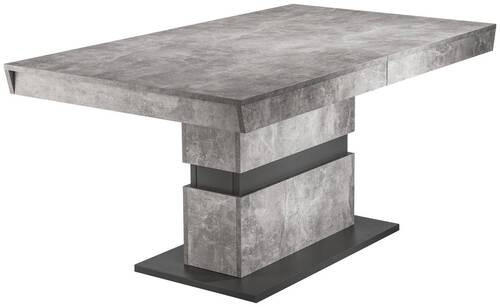 ESSTISCH Grau, Dunkelgrau rechteckig  ausziehbar, lichtecht, in verschiedenen Größen erhältlich  - Dunkelgrau/Grau, MODERN, Holzwerkstoff (140/90/75cm) - MID.YOU