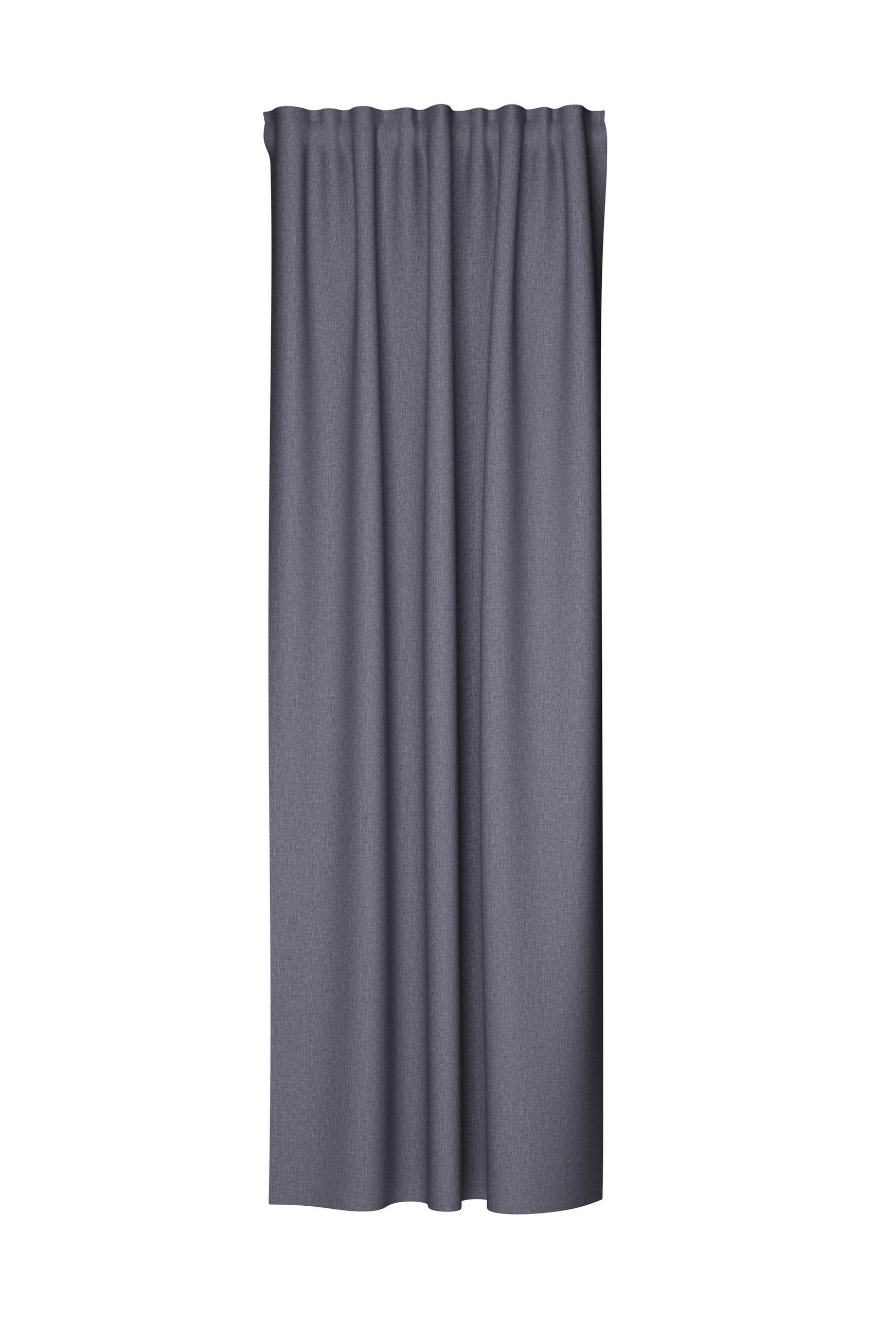 SCHLAUFENVORHANG blickdicht  - Grau, Basics, Textil (135/245cm)