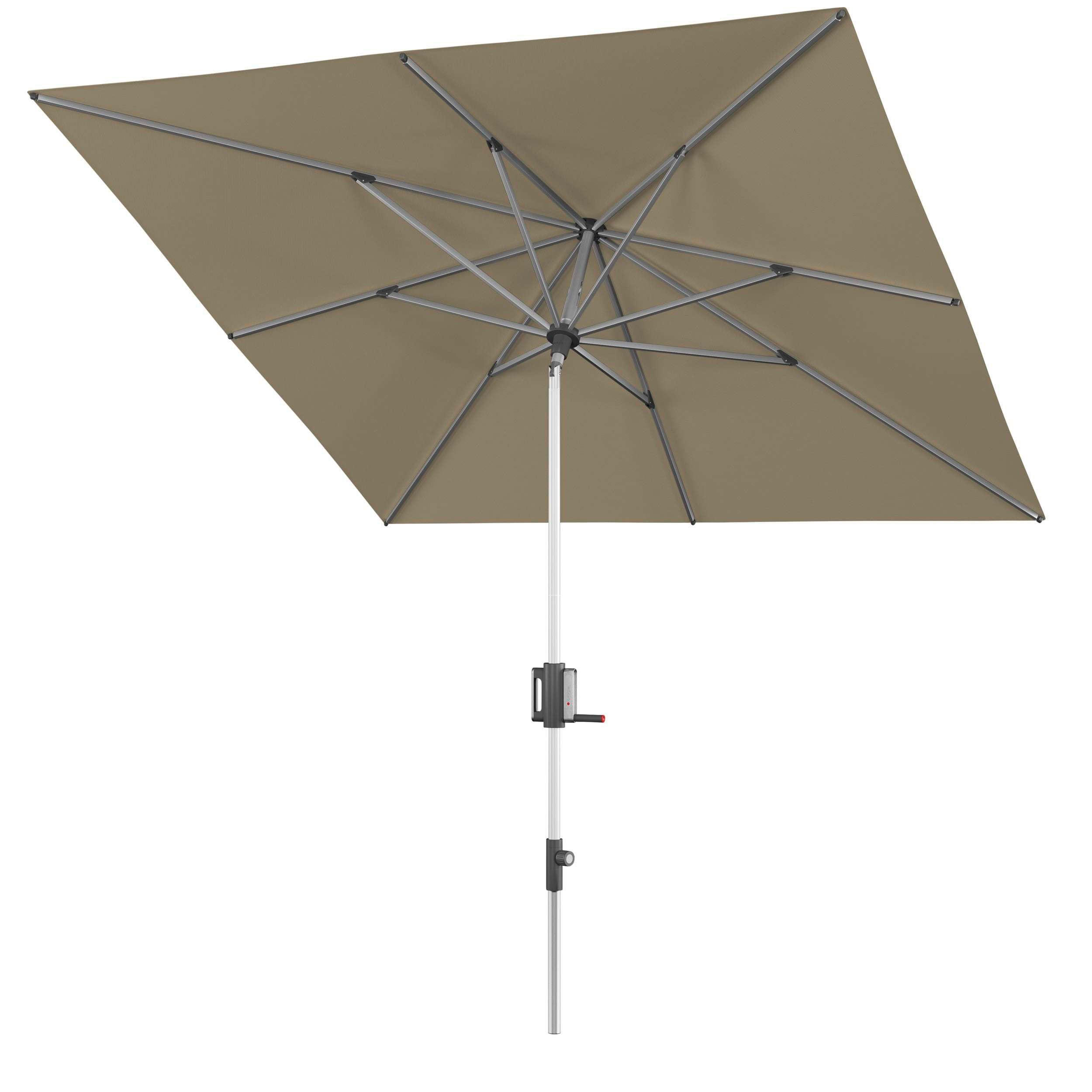 SONNENSCHIRM 240 cm Sandfarben  - Sandfarben/Alufarben, Basics, Textil/Metall (240/224-257cm) - KNIRPS