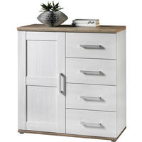 KOMMODE Romance  in 93/99/45 cm  - Silberfarben/Lärchefarben, Basics, Holzwerkstoff/Kunststoff (93/99/45cm) - Landscape