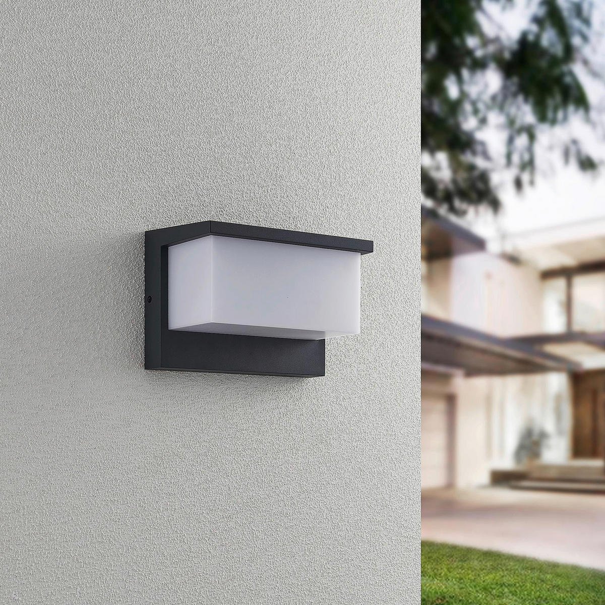 AUSSENWANDLEUCHTE - Anthrazit, Design, Metall (15/23/12cm) - Trio Leuchten