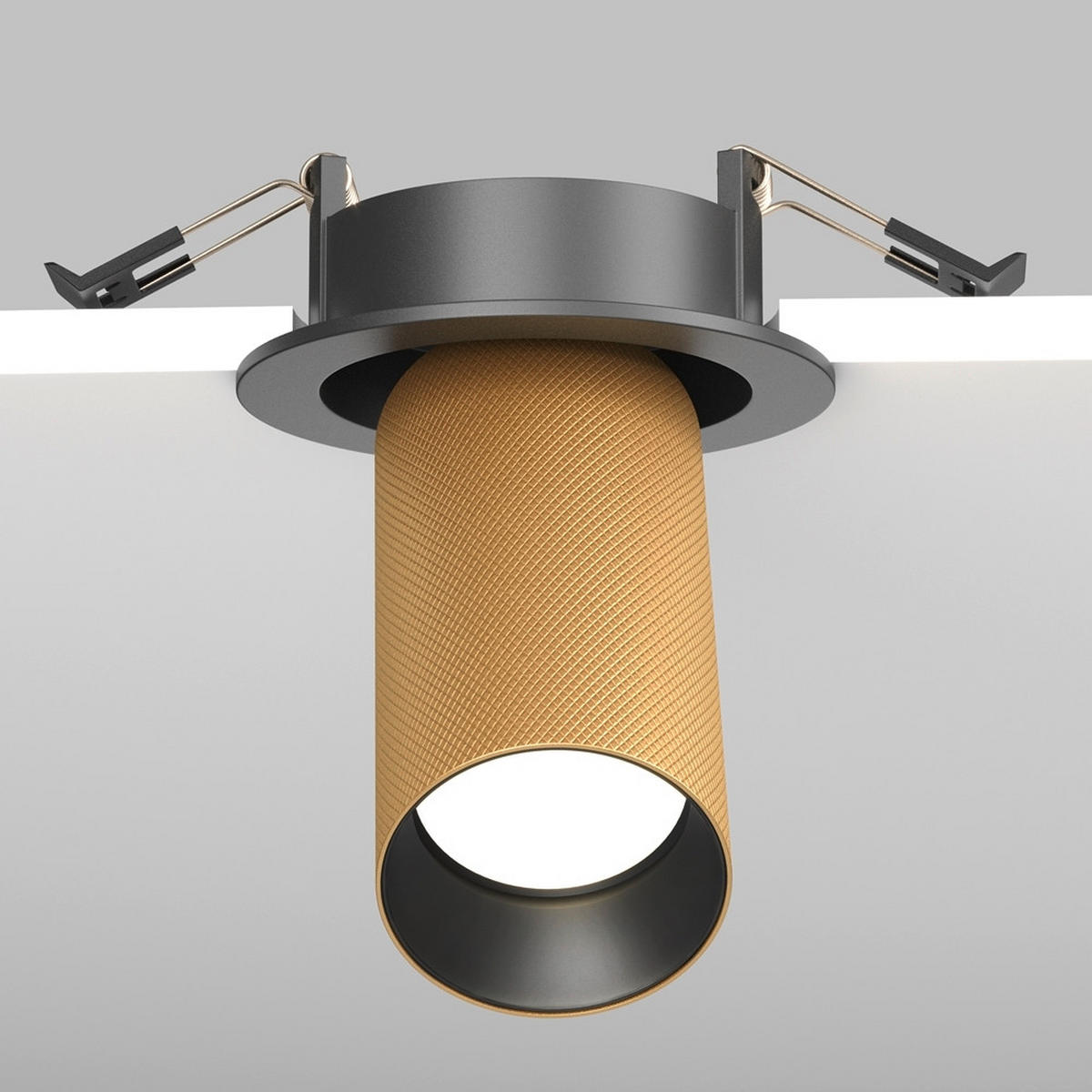 TAKLAMPA 5,4/14,1 cm  - svart/guldfärgad, Modern, metall (5,4/14,1cm) - MAYTONI