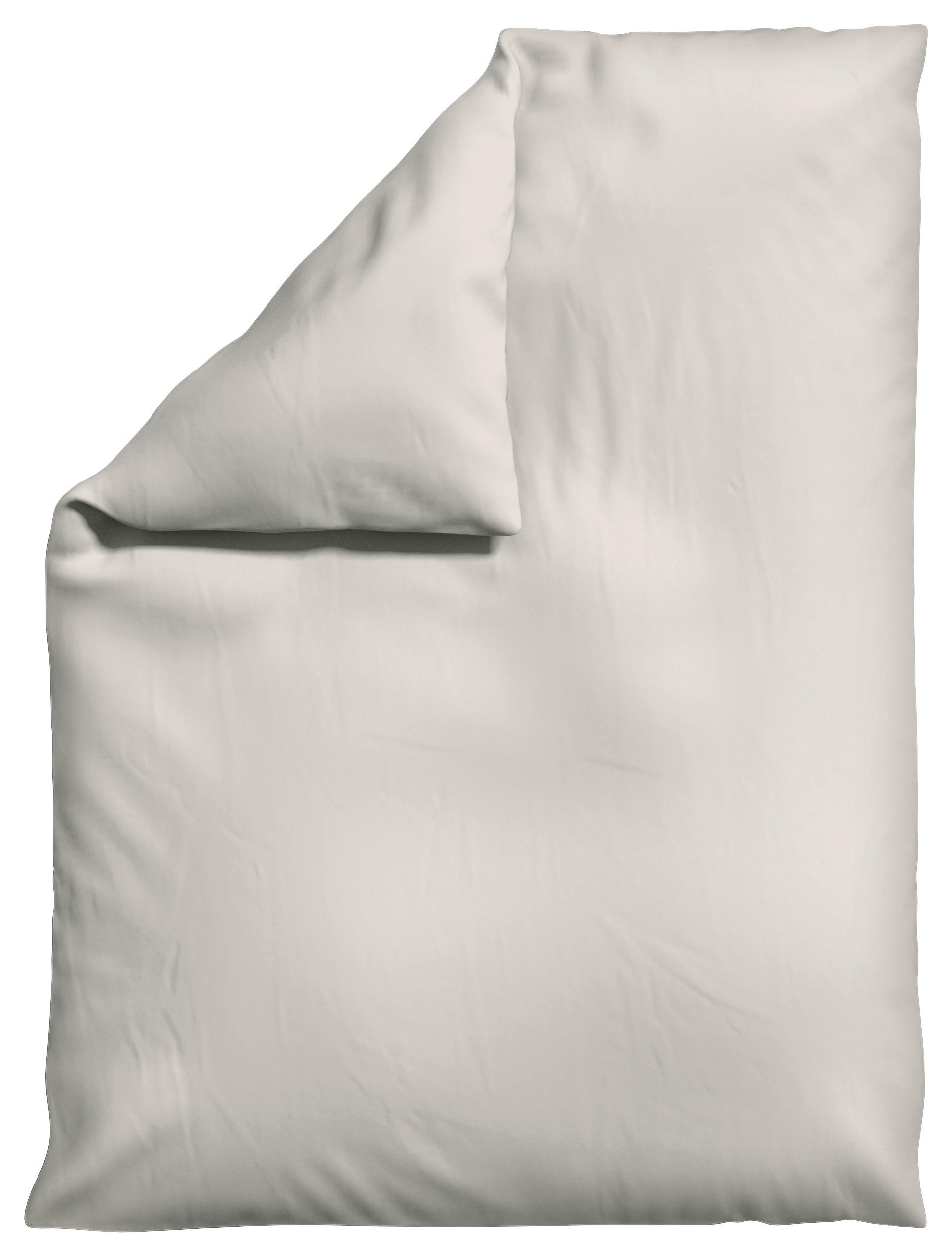 BETTDECKENBEZUG KNITTED JERSEY Jersey 155/220 cm  - Beige, Basics, Textil (155/220cm) - Schlafgut