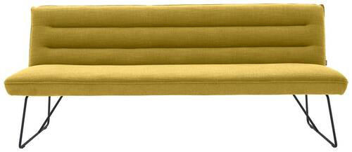 SITZBANK 218/89/68 cm  in Gelb, Schwarz  - Gelb/Schwarz, Design, Textil/Metall (218/89/68cm) - Dieter Knoll