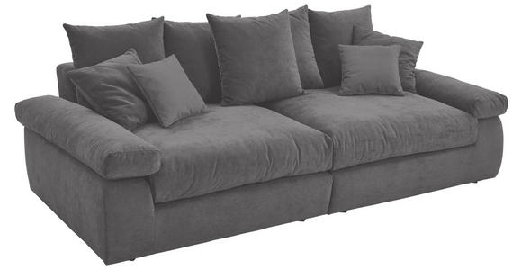 BIGSOFA Feincord Anthrazit  - Anthrazit/Schwarz, Design, Kunststoff/Textil (260/90/140cm) - Carryhome