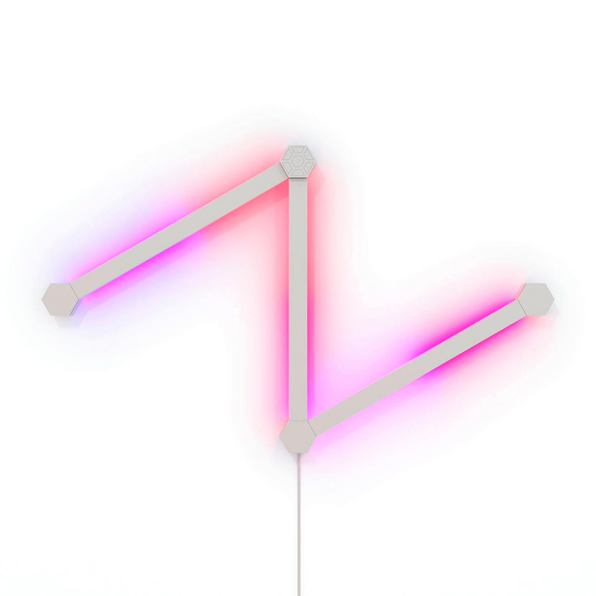 NANOLEAF LINES 3ER SET Erweiterungsset 28.00/0.8/2.0 cm  - Weiß, Basics, Kunststoff (28.00/0.8/2.0cm) - P & B