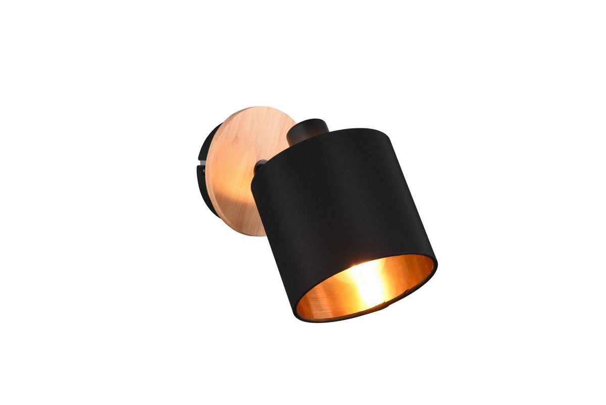 WANDSTRAHLER - Goldfarben/Schwarz, Konventionell, Textil/Metall (18,5/12/19,5cm)