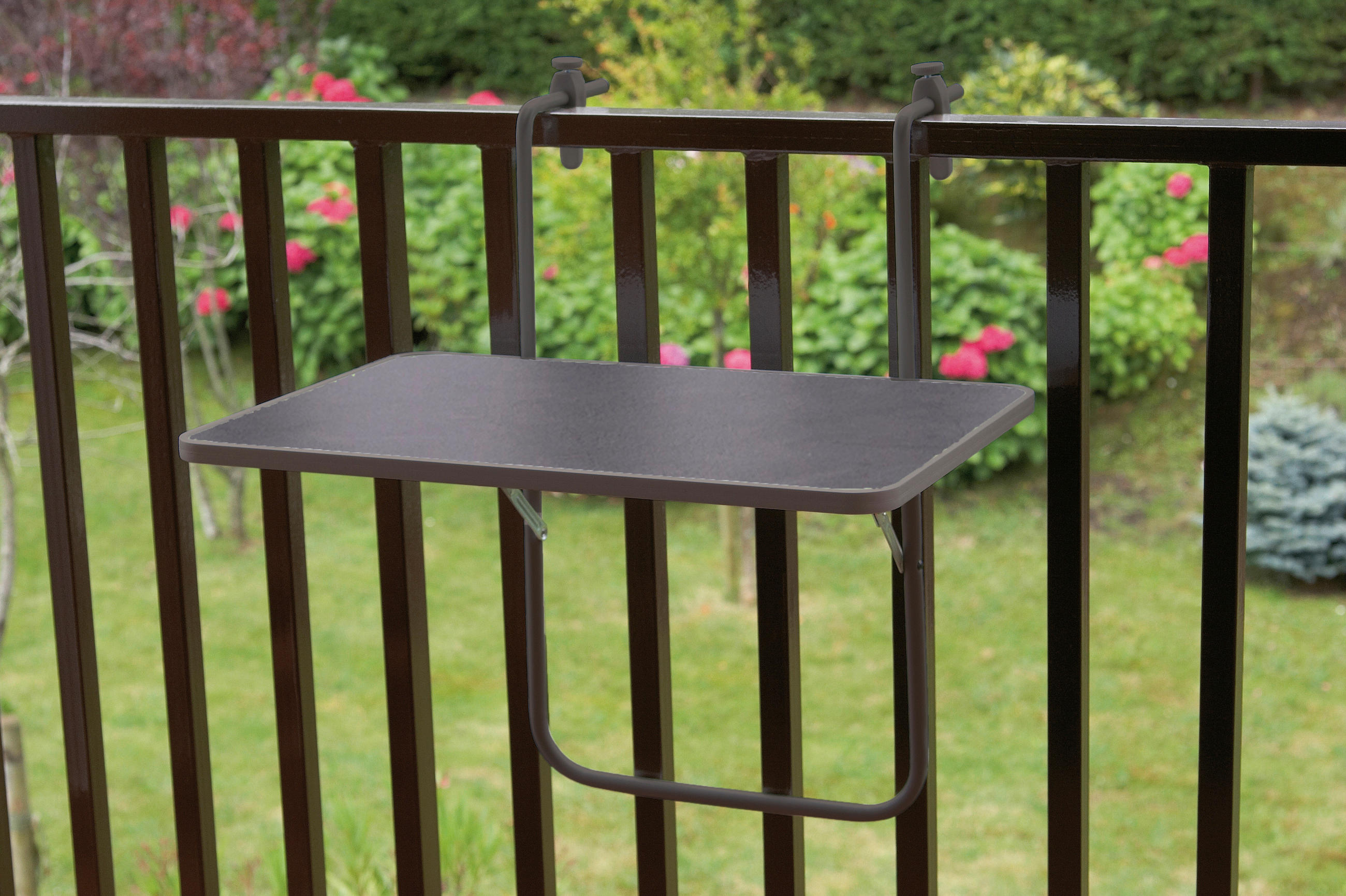 BALKONHÄNGETISCH 40/60/20 cm  - Anthrazit, Basics, Holzwerkstoff/Metall (40/60/20cm) - Gardenson