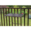 BALKONHÄNGETISCH Metall, Holzwerkstoff Anthrazit  - Anthrazit, Basics, Holzwerkstoff/Metall (40/60/20cm) - Gardenson