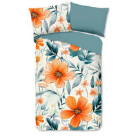 WENDEBETTWÄSCHE Good Morning Renforcé 140/200 cm  - Koralle/Multicolor, Basics, Textil (140/200cm)