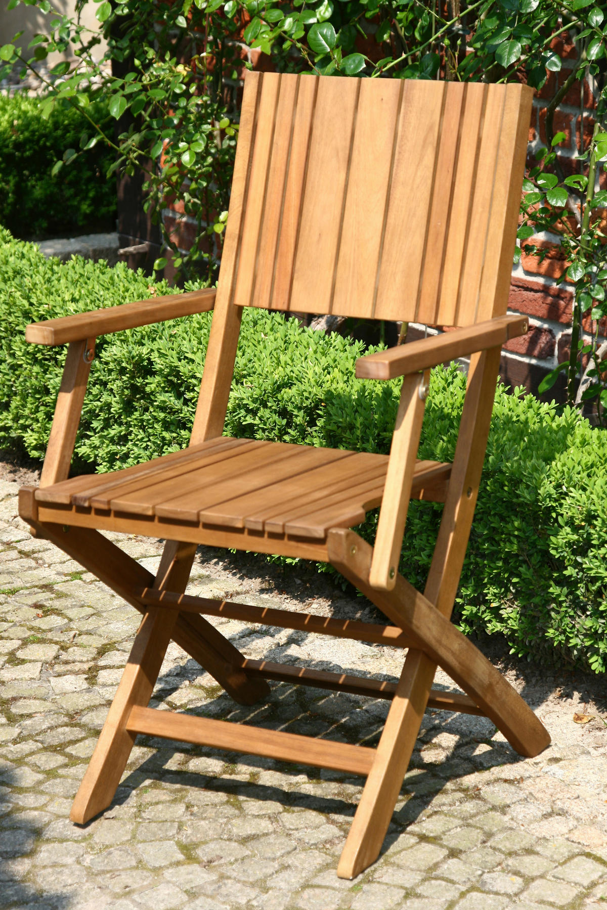 GARTENKLAPPSESSEL in Holz Akaziefarben  - Akaziefarben, KONVENTIONELL, Holz (51/89/55cm) - Siena Garden