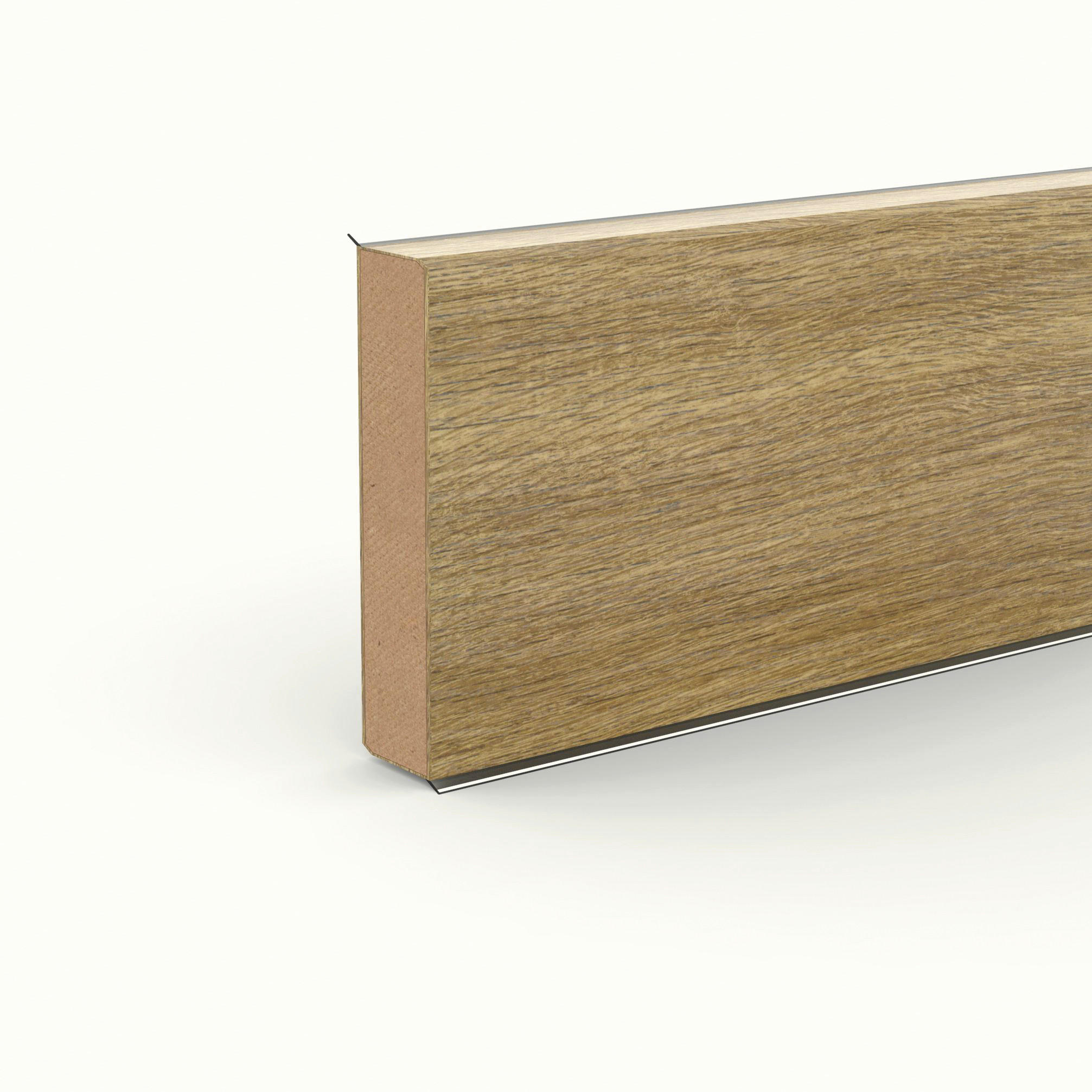 SOCKELLEISTE - Eichefarben, Basics, Holzwerkstoff (250/1.3/6cm)