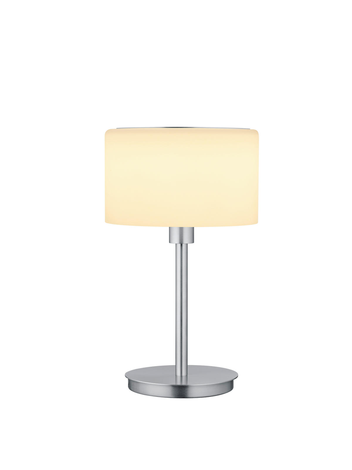 LED-TISCHLEUCHTE   - Nickelfarben, Design, Glas/Metall (34cm) - Bankamp