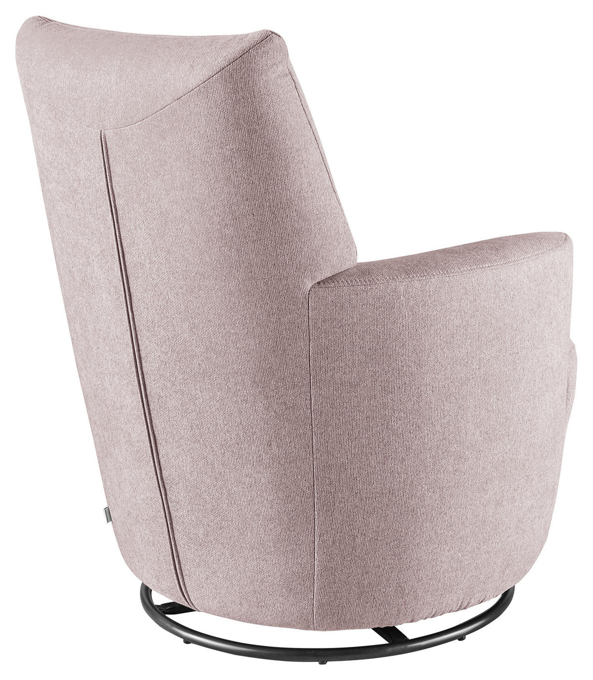 SESSEL Webstoff Hellrosa    - Hellrosa/Schwarz, Design, Textil/Metall (80/96/88cm) - SetOne by Musterring