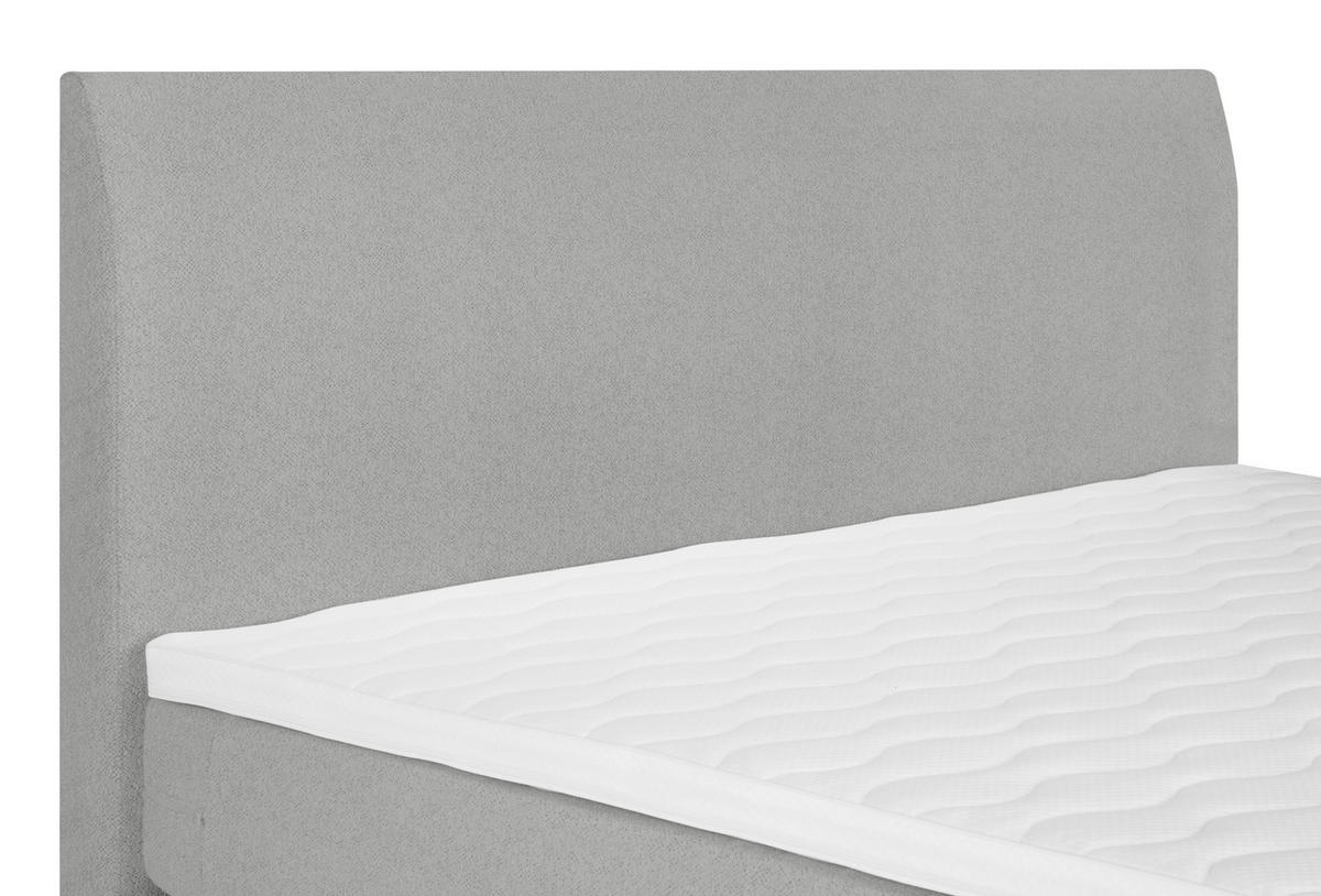 BOXSPRING-ÁGY 140/200 cm  szürke  - fekete/szürke, Modern, textil (140/200cm) - MID.YOU