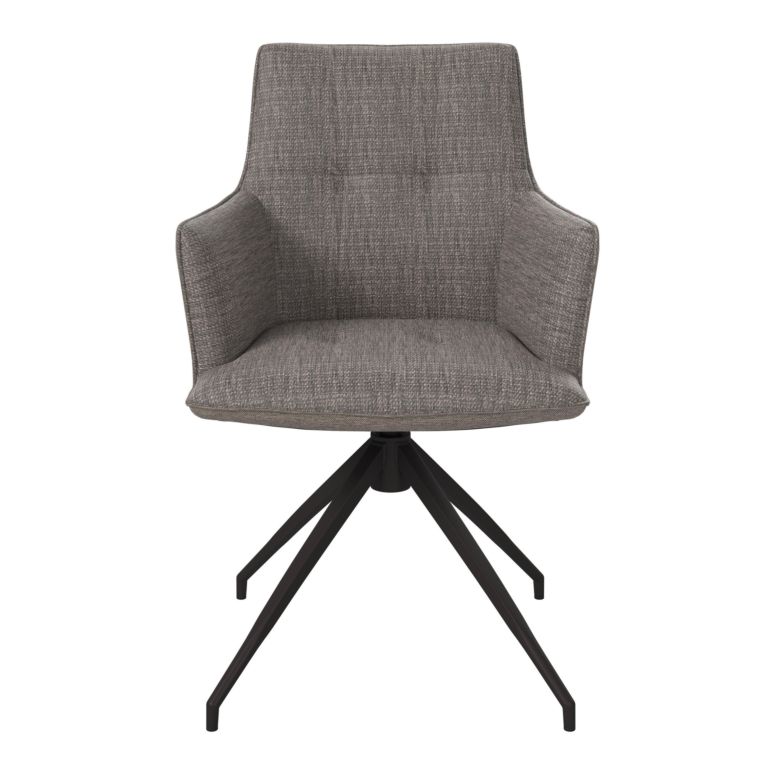 GARTENSTUHL Aluminium, Edelstahl Anthrazit, Grau  - Anthrazit/Grau, MODERN, Textil/Metall (56/90/64cm) - Amatio
