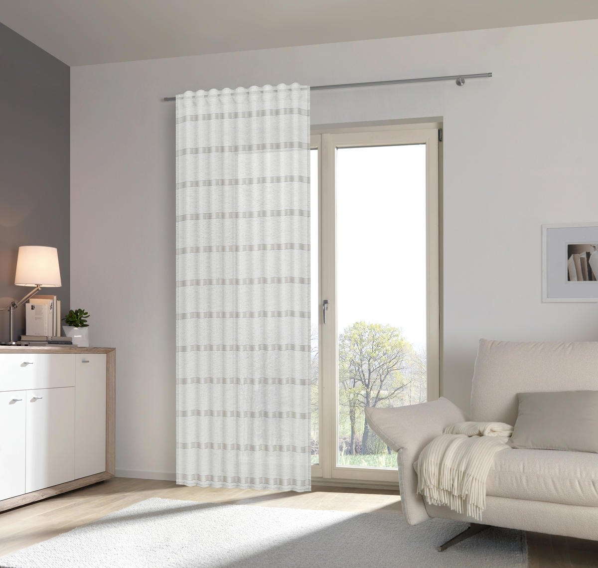FERTIGVORHANG  blickdicht  135/245 cm   - Taupe, Basics, Textil (135/245cm) - Esposa