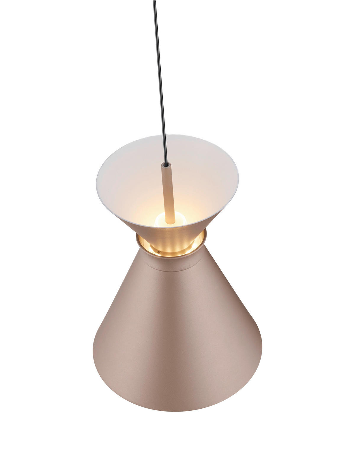 LED-HÄNGELEUCHTE 15/210 cm  - Cappuccino, Design, Kunststoff/Metall (15/210cm) - Helestra