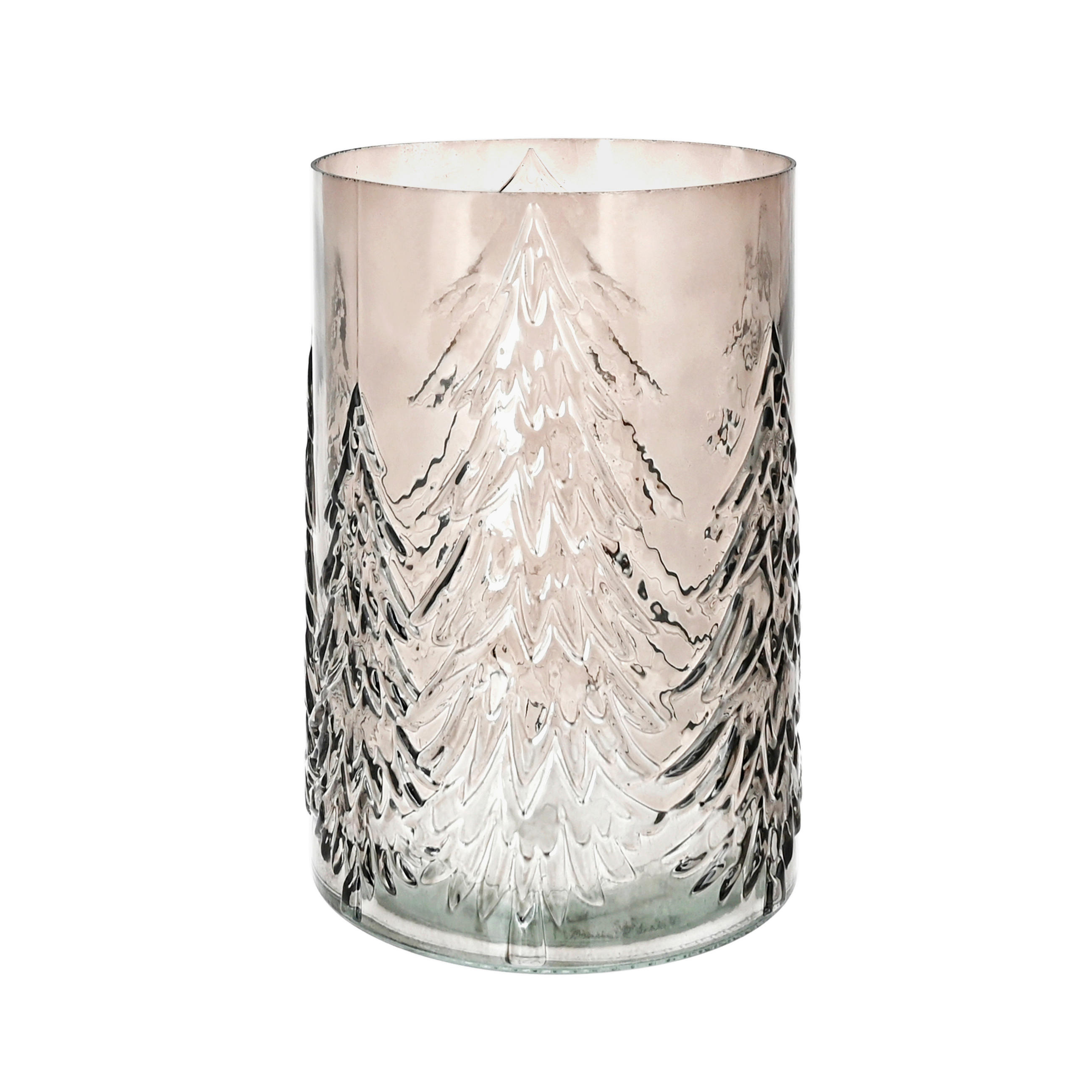 VASE 22 cm  - Grau, LIFESTYLE, Glas (16/22cm)
