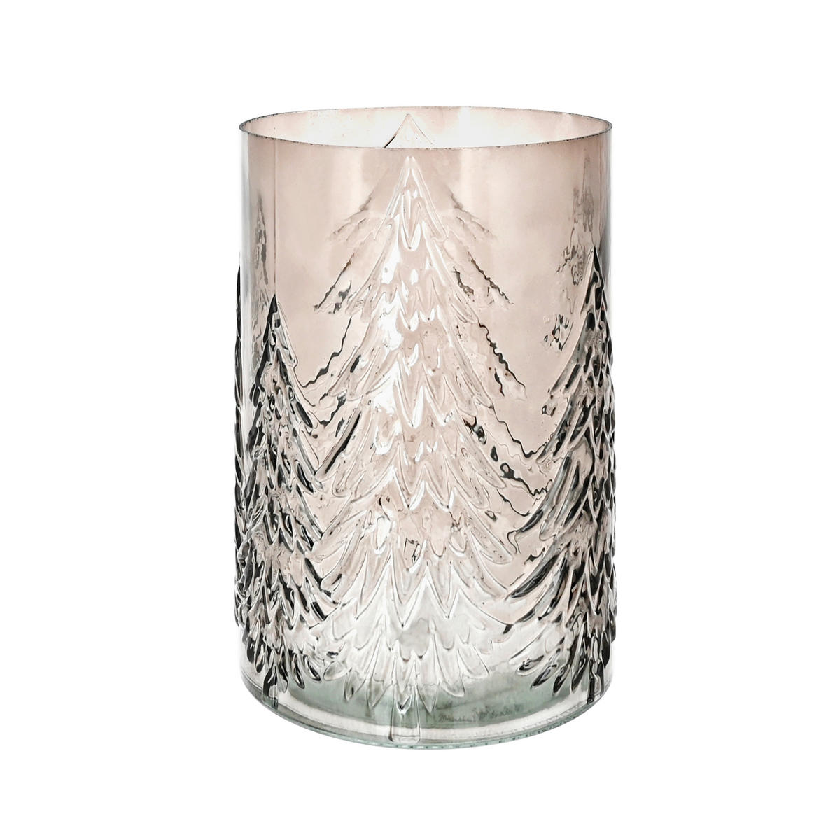 VASE 22 cm  - Grau, LIFESTYLE, Glas (16/22cm)