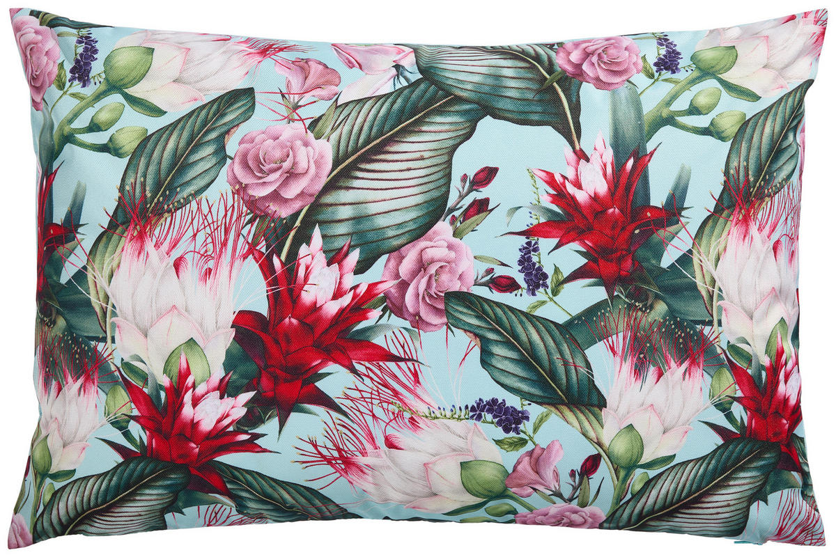 KISSENHÜLLE 40/60 cm  - Blau/Multicolor, Trend, Textil (40/60cm) - Ambia Garden