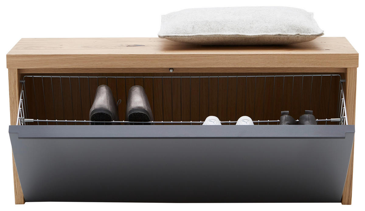 GARDEROBE 4-teilig  in 200/200/32 cm  - Eichefarben/Grau, Design, Holz/Holzwerkstoff (200/200/32cm) - Dieter Knoll